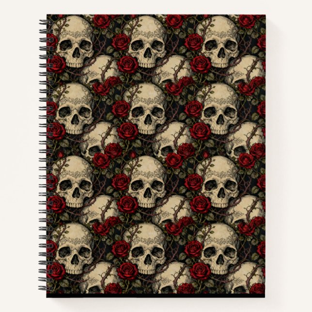 Skulls and Briar Roses Notebook (Front)