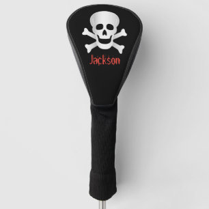 Skulls And Crossbones Golf Head Cover