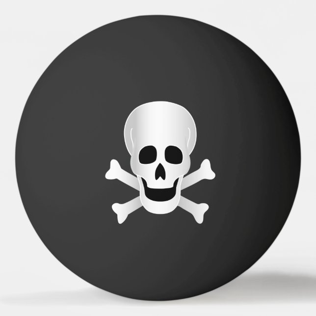 Skulls And Crossbones Ping Pong Ball (Front)