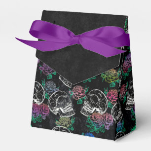 Skulls and Dark Roses   Funky Glam Ombre Grunge Favour Box