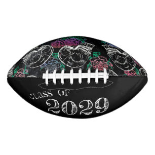 Skulls and Dark Roses Gothic Glam Graduation American Football