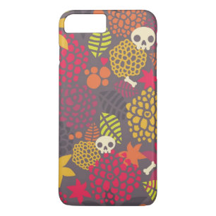 Skulls and flowers. iPhone 8 plus/7 plus case