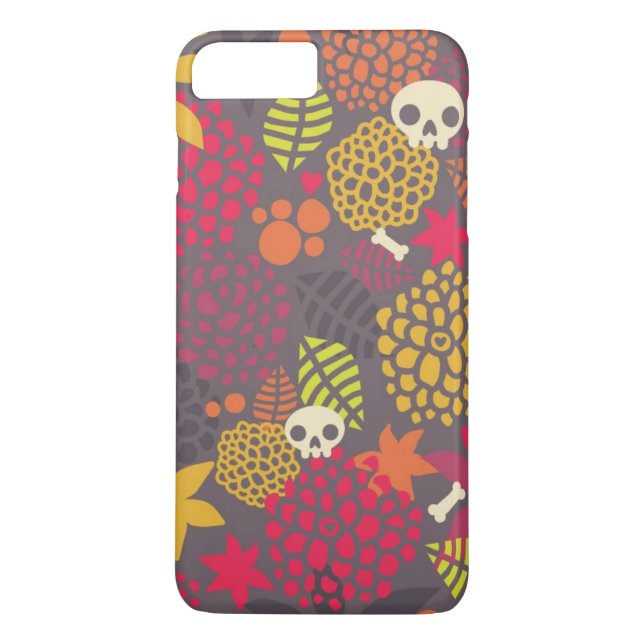 Skulls and flowers. Case-Mate iPhone case (Back)