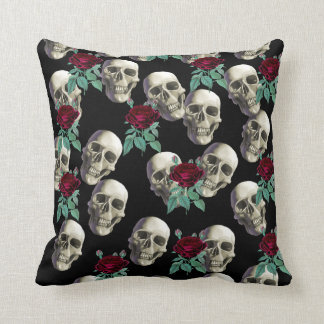 Skulls and Flowers Cushion