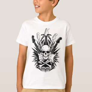 Skulls and Guitars Design T-Shirt