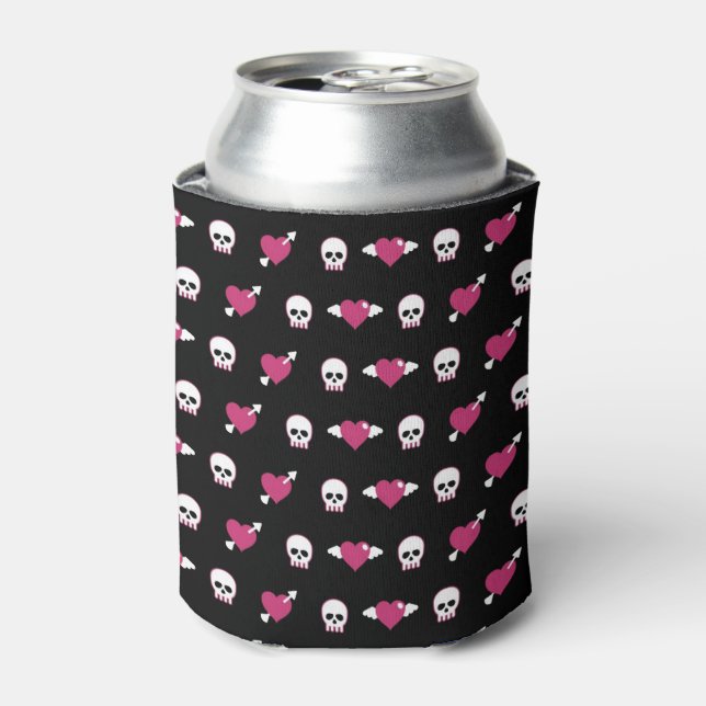 Skulls and hearts can cooler (Can Front)