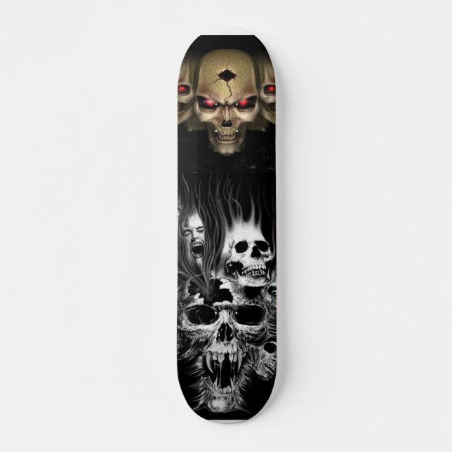 Skulls And More Skulls board:D Skateboard (Front)