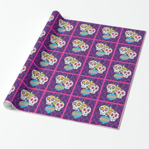 Skulls and Ornaments Wrapping Paper
