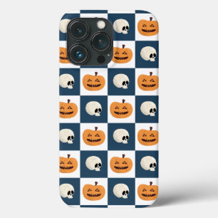 Skulls and Pumpkins Checks iPhone 13 Pro Case