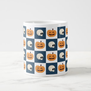 Skulls and Pumpkins Large Coffee Mug
