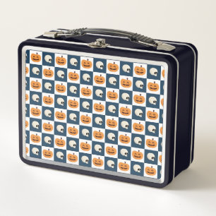 Skulls and Pumpkins Metal Lunch Box