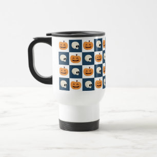 Skulls and Pumpkins Travel Mug