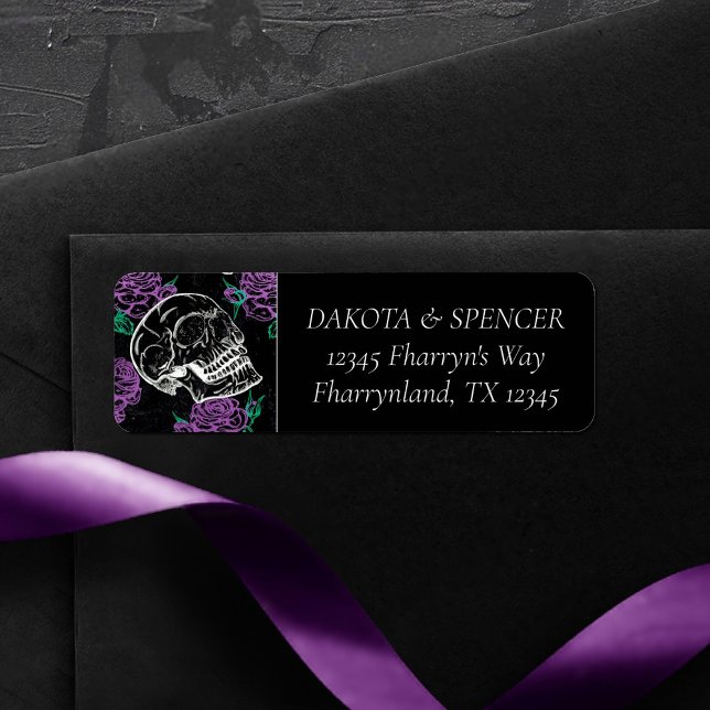 Skulls and Purple Roses | Gothic Grunge Address (Creator Uploaded)