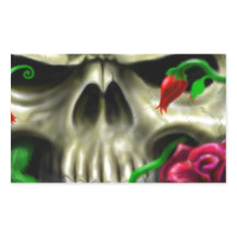Skulls and Roses Custom Airbrush Original Artist