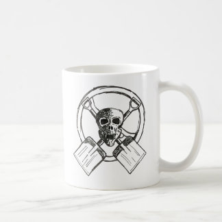 skulls and shovels coffee mug