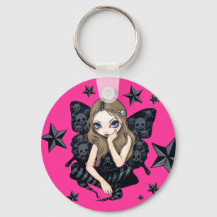 "Skulls and Stars" Keychain