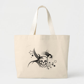 Skulls and Stars Large Tote Bag