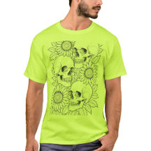 skulls and sunflowers