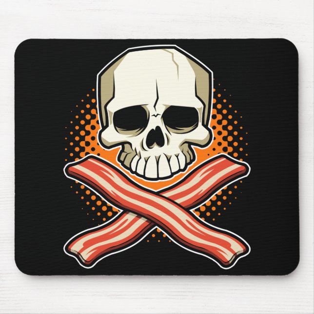 Skulls & Bacon Logo Mousepad (Front)