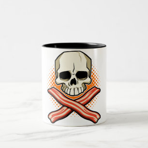Skulls & Bacon Two_Tone Mug