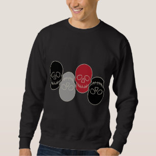 Skulls - Bat Black and Bone White T-Shirt Sweatshirt