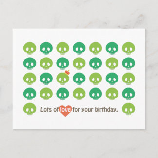 SKULL'S BIRTHDAY POSTCARD
