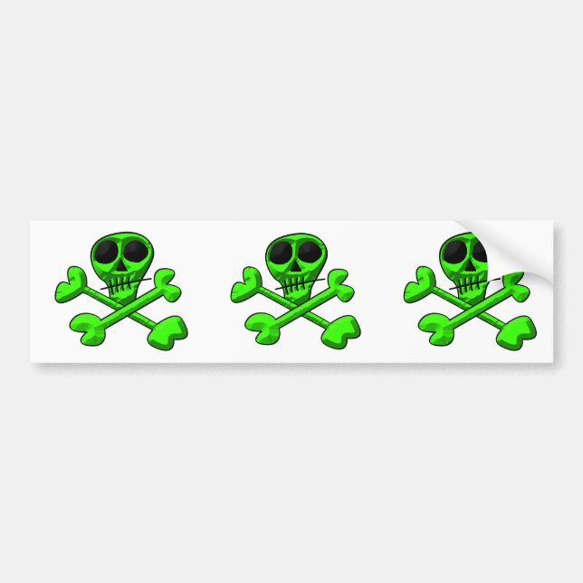skulls bumper sticker (Front)