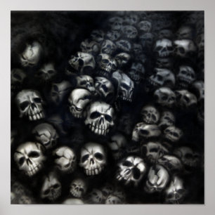 Skulls canvas poster