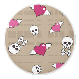 Skulls Ceramic Knob