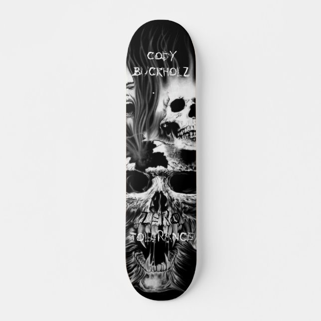 skulls, CODYBUCKHOLZ, ZERO, TOLERANCE Skateboard (Front)