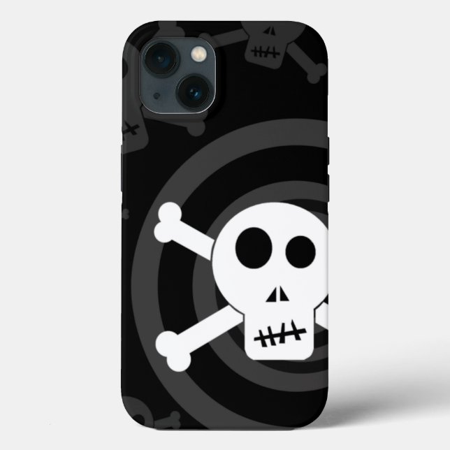 =[ Skulls & Crossbones ]= OtterBox iPhone Case (Back)