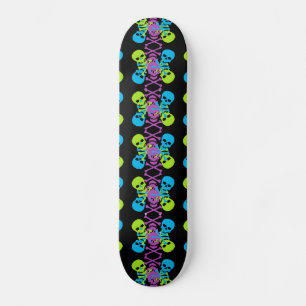 Skulls & Crossbones Pattern Skateboard