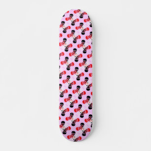 Skulls & Crossbones Pattern Skateboard