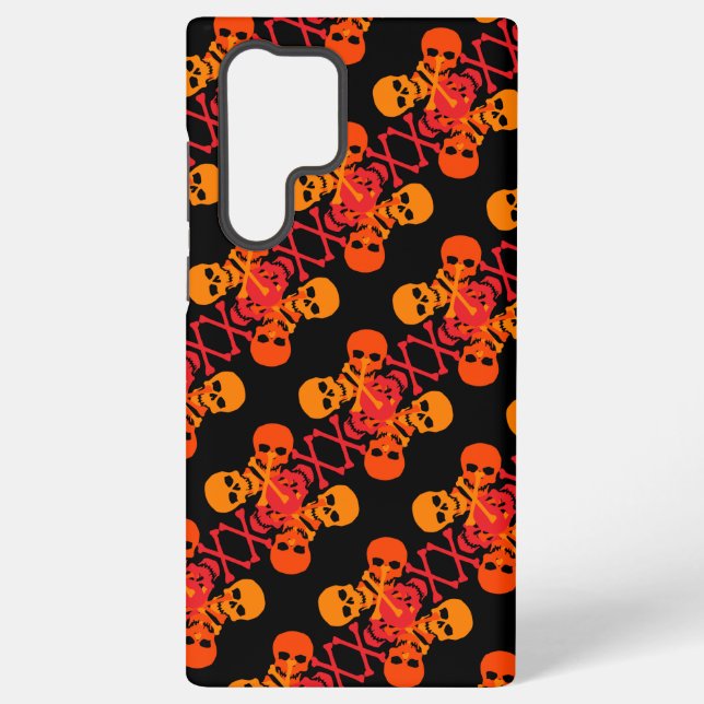 Skulls & Crossbones Samsung Galaxy S22 Ultra Case (Back)