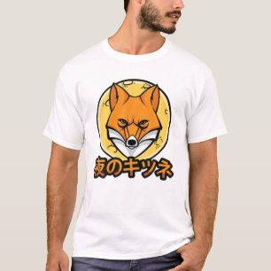 Skulls - Cute Kawaii Anime Fox - Japanese Aestheti T-Shirt