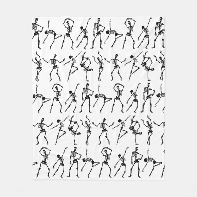 Skulls dancing  fleece blanket (Front)