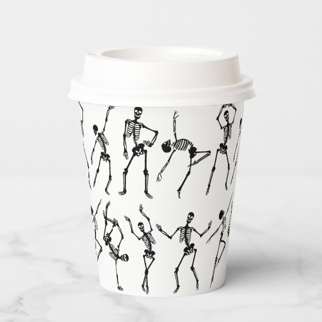 Skulls dancing  paper cups (Back)
