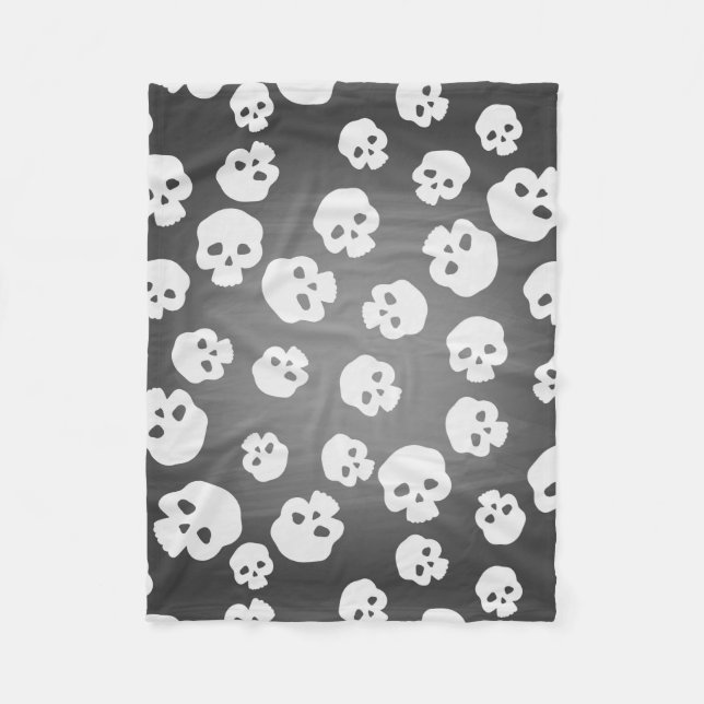 Skulls Fleece Blanket (Front)
