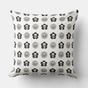 Skulls Flowers Cushion