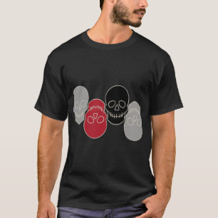 Skulls - Ghost Grey and Bone White T-Shirt