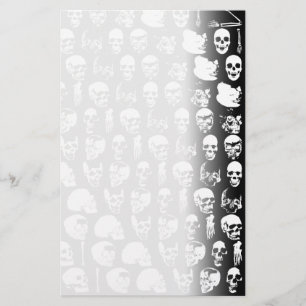 Skulls Horror Goth Death Rock Monster Stationery