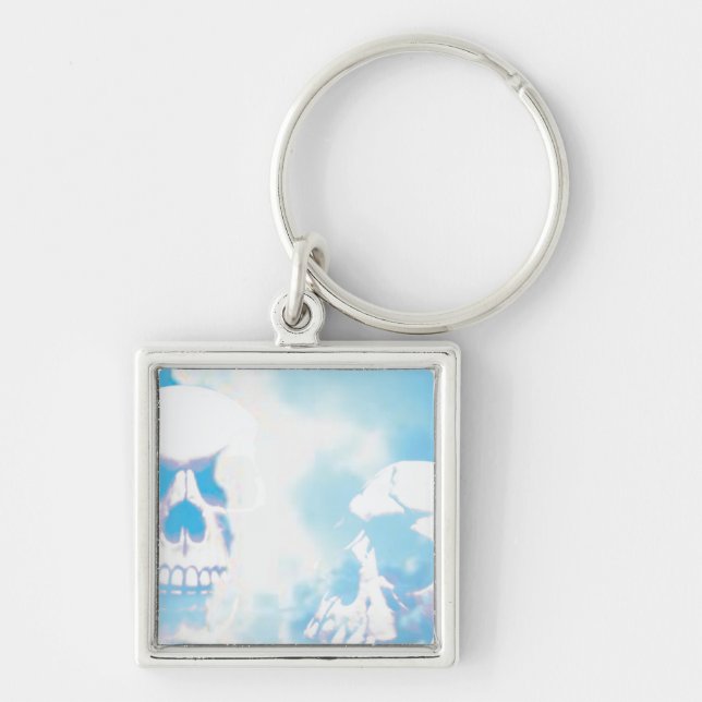 Skulls in the Clouds Key Ring (Front)