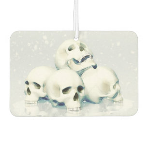 Skulls in the snow  car air freshener