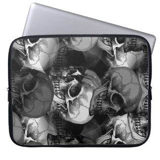 skulls laptop sleeve