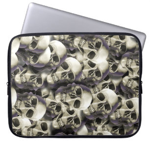 skulls laptop sleeve