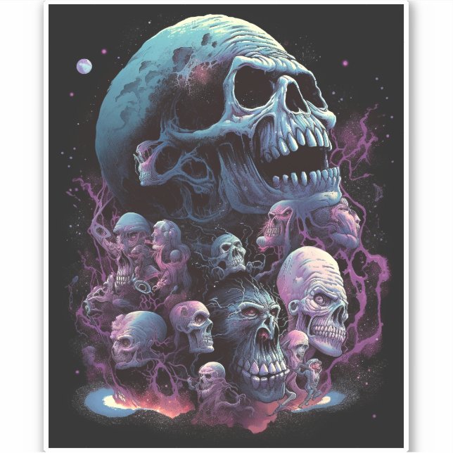 Skulls Monsters Horror Art (Front)