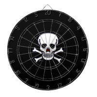 Skulls n Bones black dartboard