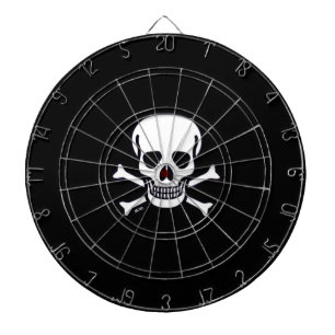 Skulls n Bones black dartboard