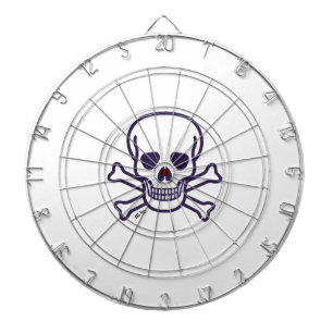 Skulls n Bones white dartboard