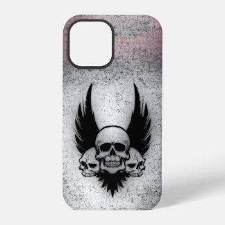 Skulls on Black Wings iPhone 12 Pro Case